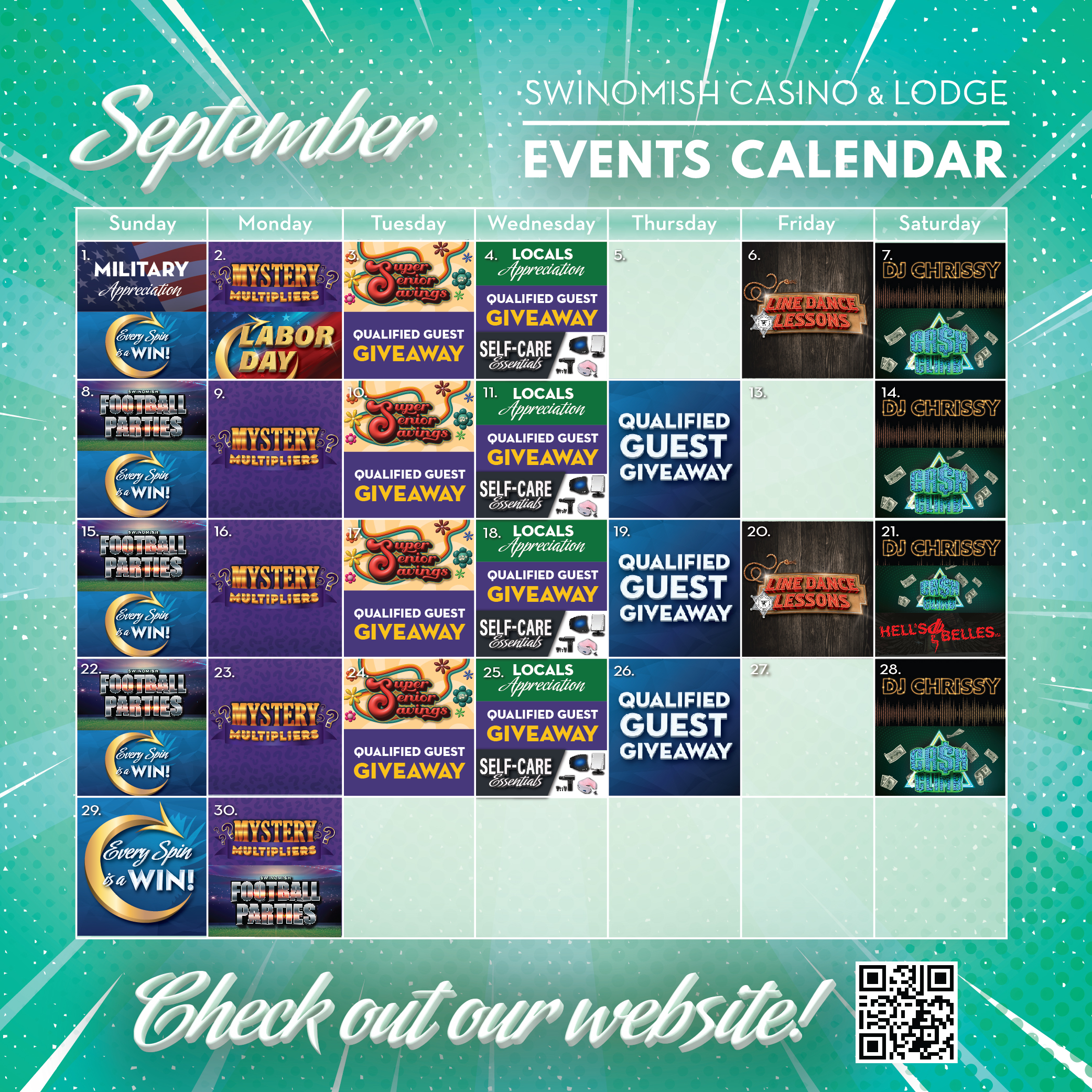 September Events Calendar