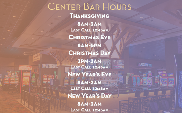 Center Bar Hours