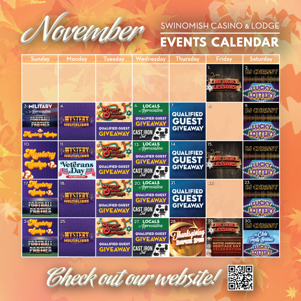 November Events Calendar